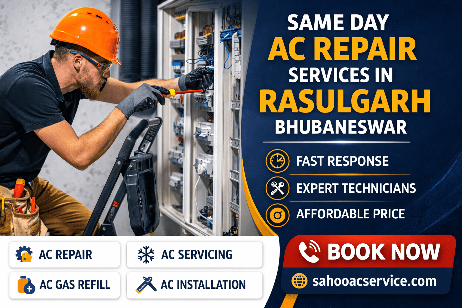 Same Day AC Repair Services in Rasulgarh Bhubaneswar